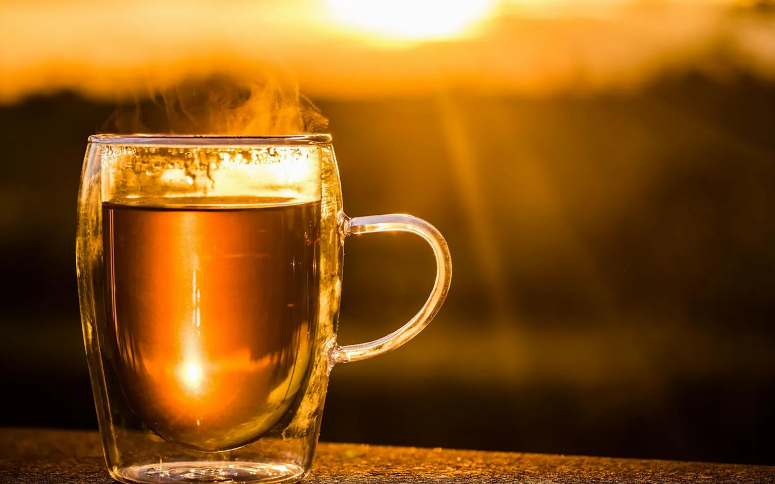 Teacup, cup of tea and tea